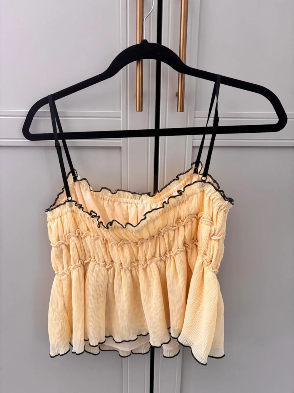 Yellow Ruched Tank - Picture 2 of 3